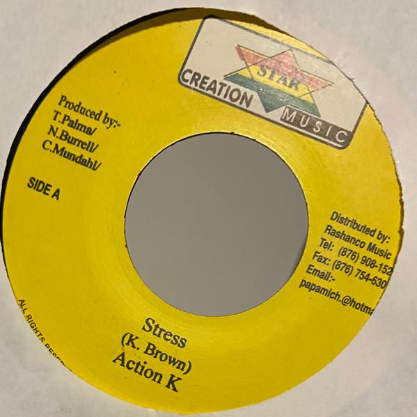 

7inch Record ACTION K - Stress NONE Star Creation M Jamaica Reggae, Ska & Dub Used