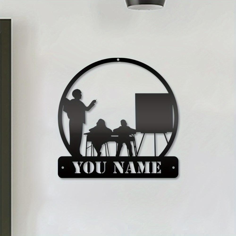 Teacher Metal Wall Art, Classroom Decor Gift for Educators, Appreciation Sign