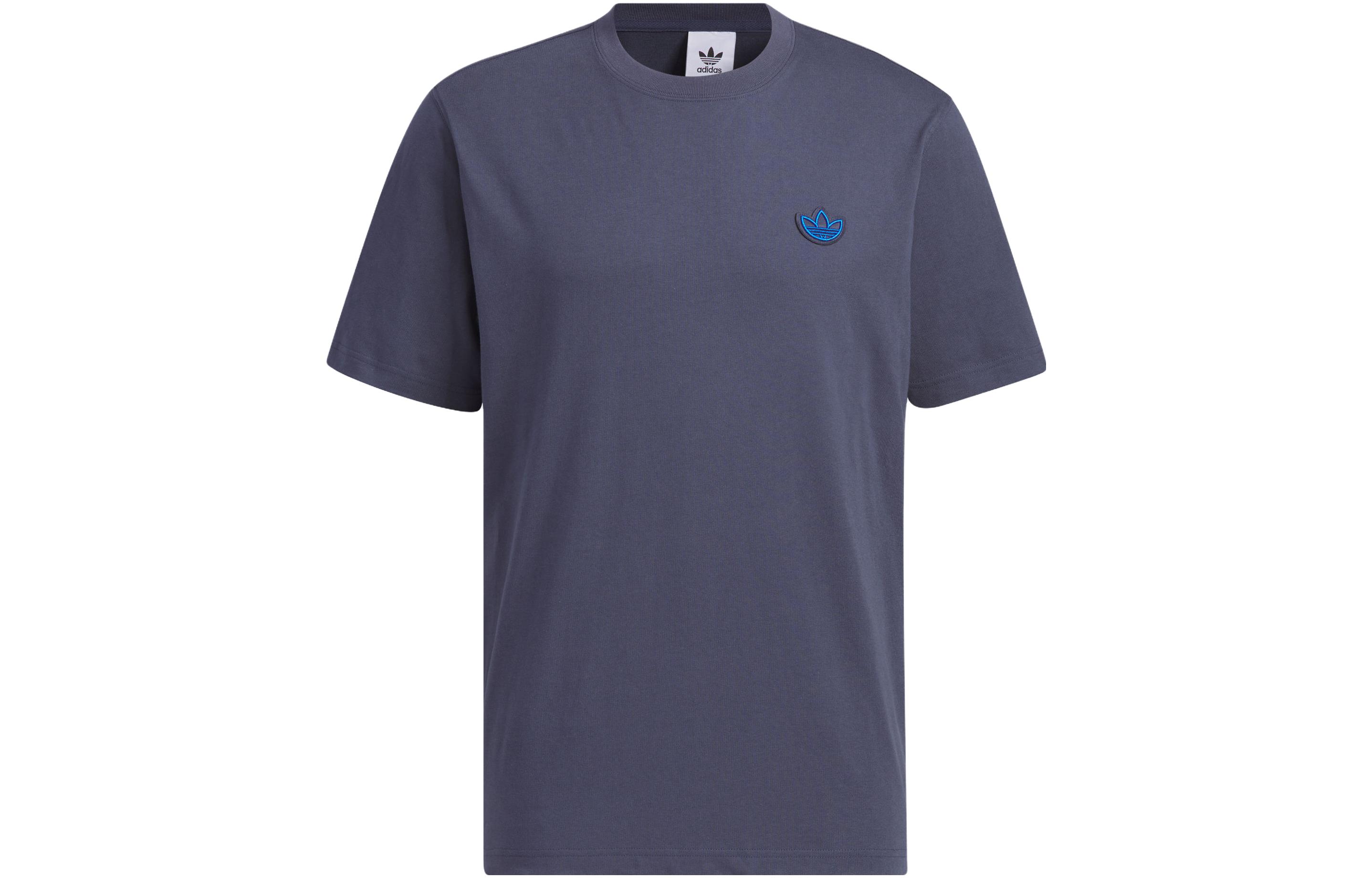 Adidas Originals Drop Shoulder Sleeve T Shirt Men s Dark Navy Blue IN1031 S