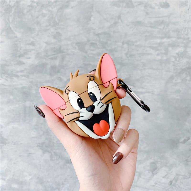 Cat and Mouse AirPods 4th Generation Pro2 Protective Case Apple 1/2/3 Generation Wireless Bluetooth Headset Couple