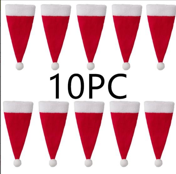 

Рождественские украшения Рождественские шляпы Шляпы из матовой ткани Рождественские шляпы Наборы ножей и вилок Рождественское украшение для бутылок вина