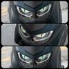 Luminous Cat Eye Car Sticker 3D Demon Eyes Car Motorcycle Electric Vehicle Night Light Warning Decoration Decal for Suzuki