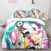 3D Anime Beautiful Girl In The Future Bedding Set Single Twin Full Queen King Size Bed Set Aldult Kid Bedroom Duvet cover Sets