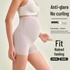 High-Waisted Maternity Safety Shorts: Lightweight, Breathable, Plus-Size Belly Support for Spring/Summer, Anti-Exposure, Three-Quarter Length.