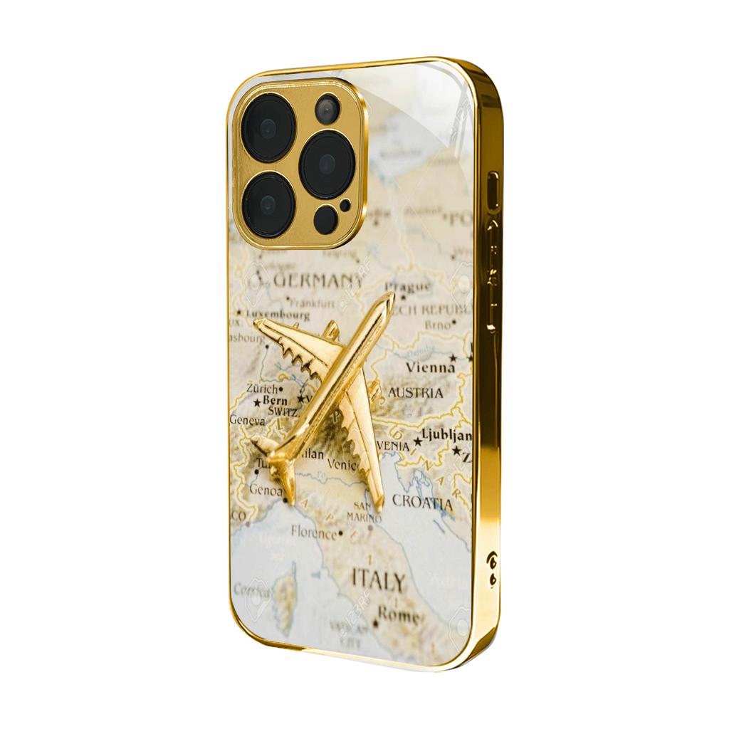 Exquisite Luxurious High-end Phone Case Electroplated Glass PhoneCase for iPhone 17 16 15 14 13 12 11pm Pro Plus Dropresistant