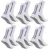 6 Paar Herren Damen Fußball Grip Socken Frotteesohle Sportsocken Rugby Fußball Radfahren Laufen Übung Sportsocken