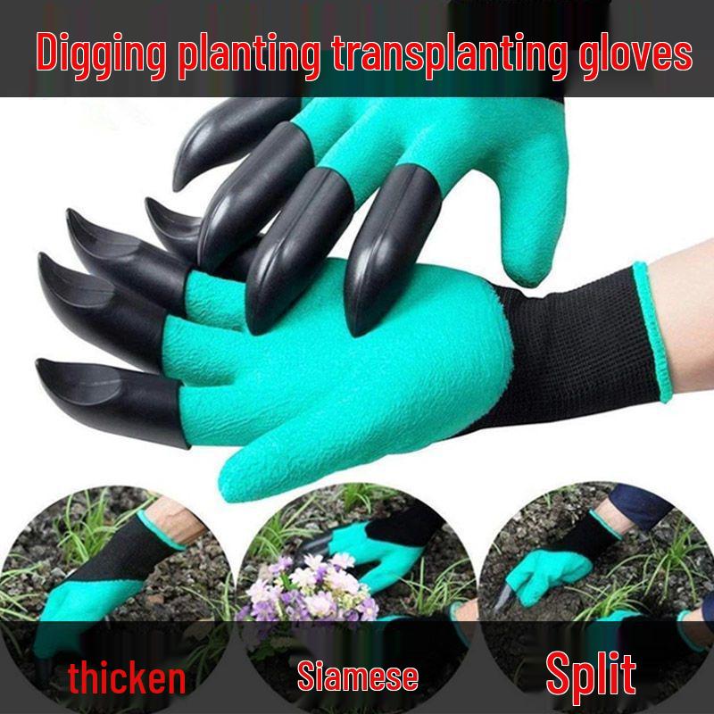 Claw Gardening Gloves: Stab-Proof Latex Protective for Planting and Digging