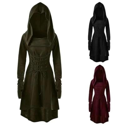Robe Pullover con Cappuccio in Pizzo da Arciere Rinascimentale
