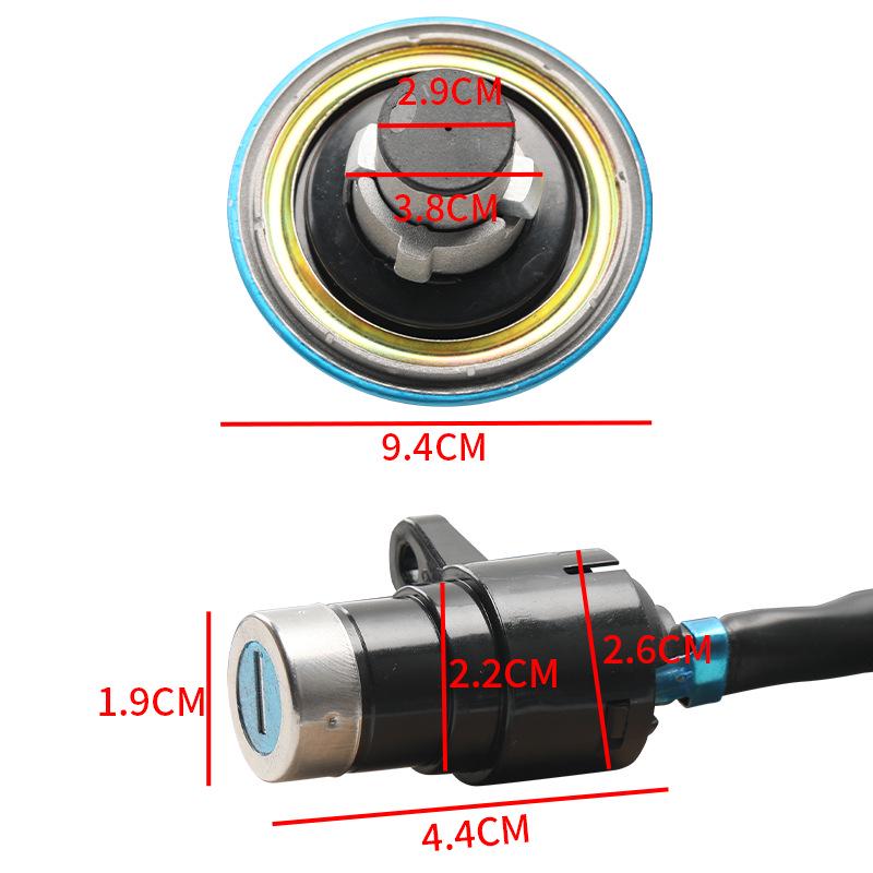Dayun/Zongshen/Lifan/Loncin Motorcycle Tricycle Fuel Tank Cap & Ignition Switch Lock Set