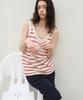 Leuba Low Back Stripe Pk Sleeveless Top - Ecru Stripe