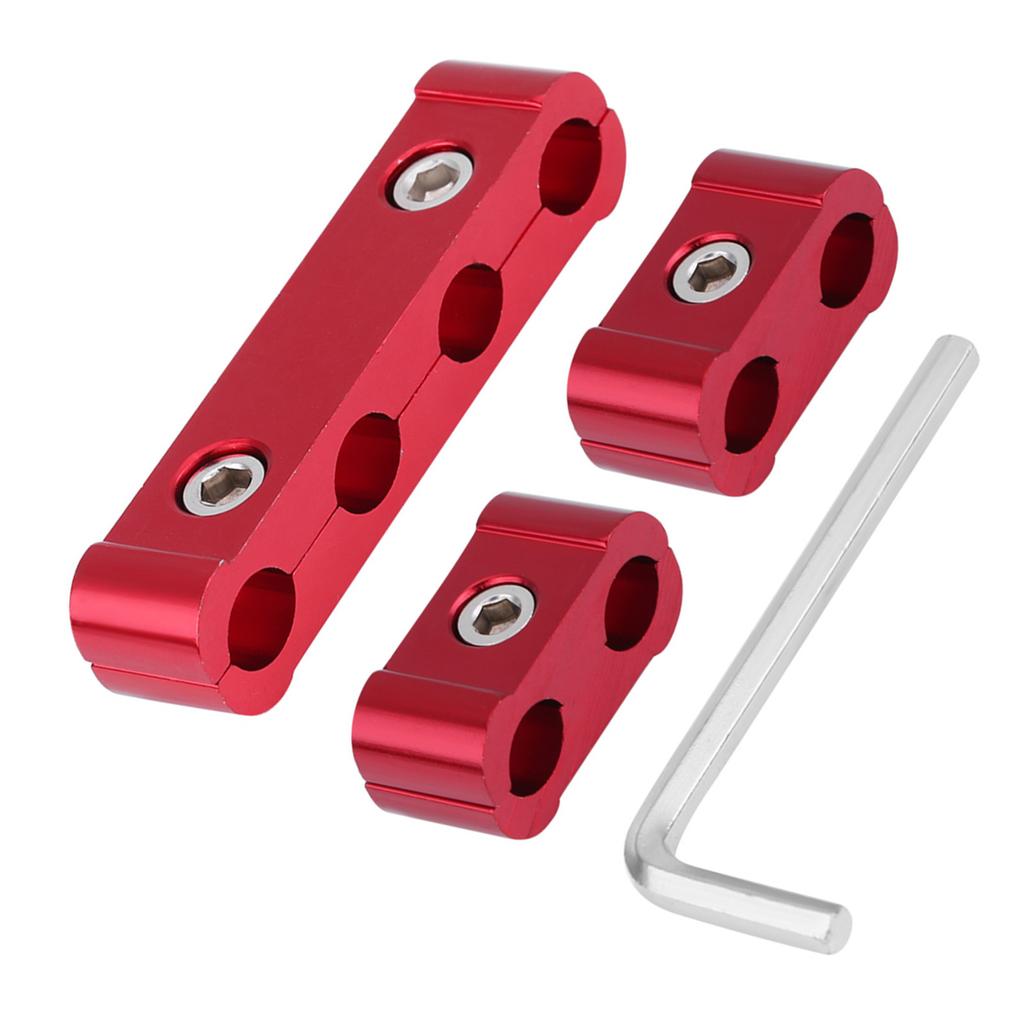 12 Pezzi Lega di Alluminio Separatore per Fili 8mm 9mm 10mm Divisore per Fili del Motore;Nero: