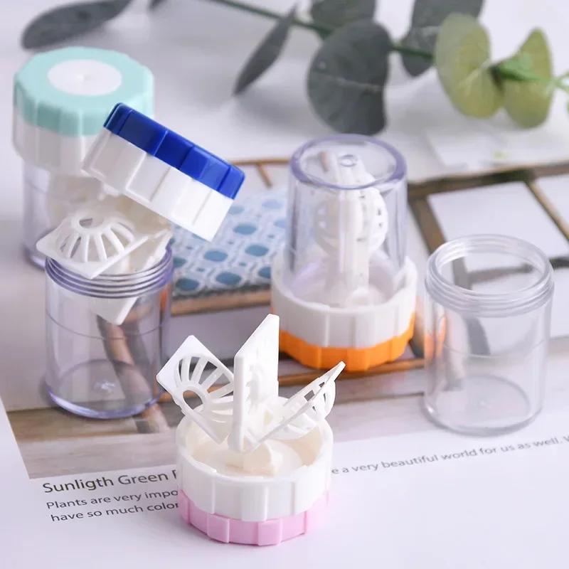 Contact Lens Cleaner Case Box Plastic Container Storage Holder Portable Lenses Cleaning Tools Travel Set