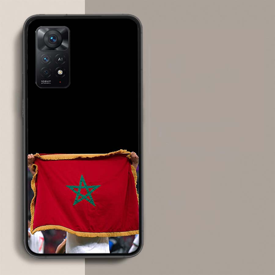 Morocco Flag Phone Case For Xiaomi Redmi Note 12 Pro Plus 5G 12S 11 11E 11T Pro 10 9 8 7 11S 10S 4G 9T 8T 9S Capa Coque Cover So