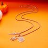 Vintage Charme Skelett Spinnennetz Halskette Herren Damen Goth Punk Totenkopf Geist Hand Anhänger Kette Halskette Halloween Schmuck Geschenk