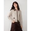 ELLE Women's Retro Lambswool Knit Cardigan