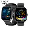 LIGE Smartwatch 1.53-inch AMOLED HD Screen Bluetooth Call Sport Watch Heart Rate IP68 Waterproof Smart Watch for Men
