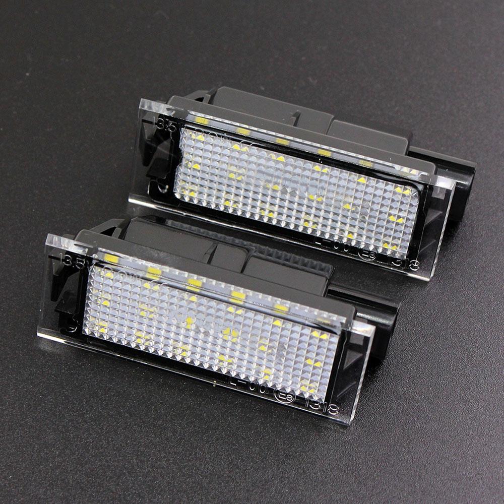 LED License Plate Light Lamp For Renault Megane Master Laguna