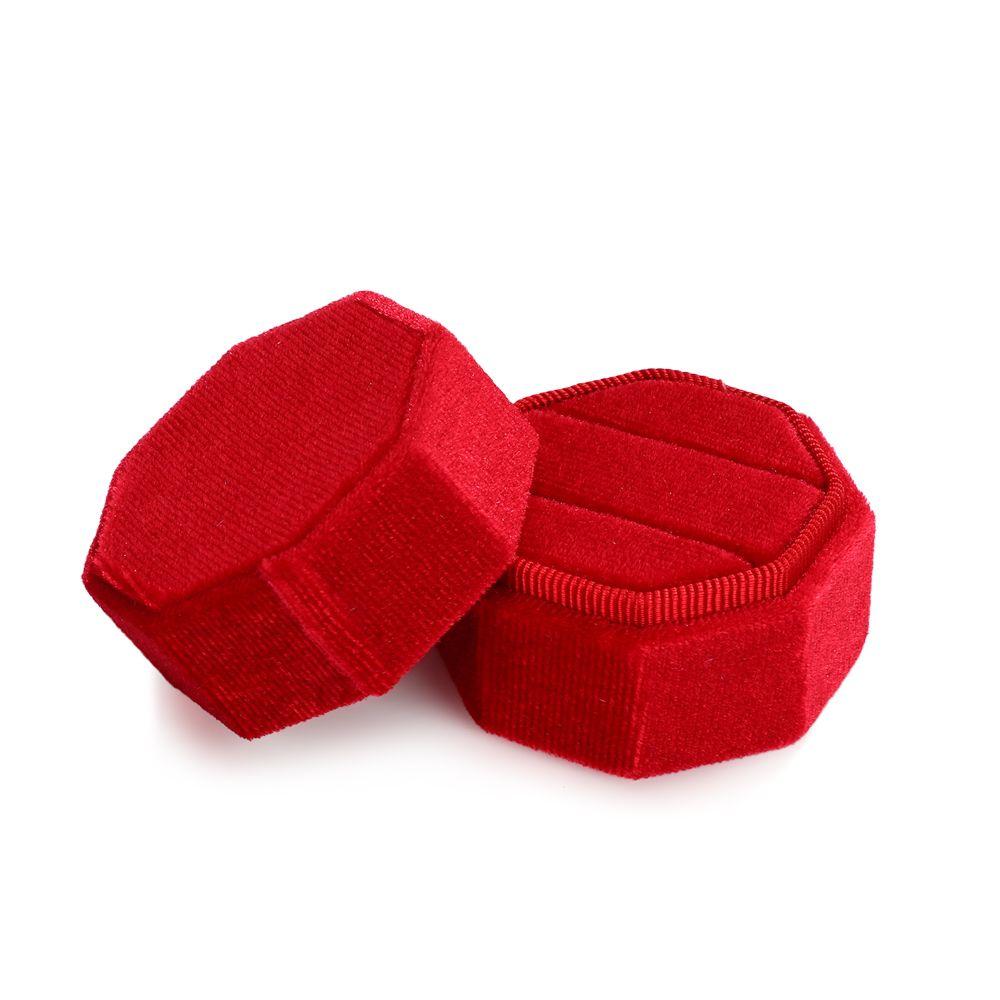 High-quality Wedding Exquisite Ring Storage Box With Detachable Lid Velvet Jewelry Box Display Box