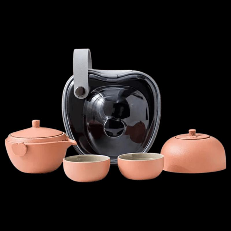 PinJian Portable Ceramic Travel Tea Set