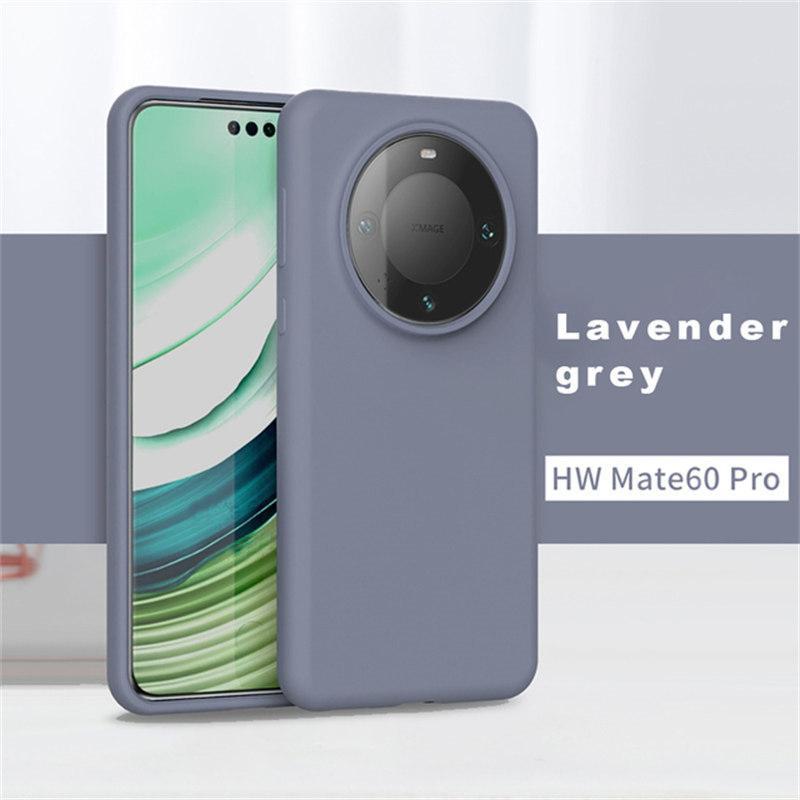 For Huawei Mate 60 Solid Color Case TPU Original Liquid Silicone Phone for Huawei Mate 60Pro 60 Pro Cover Anti-knock Accessories