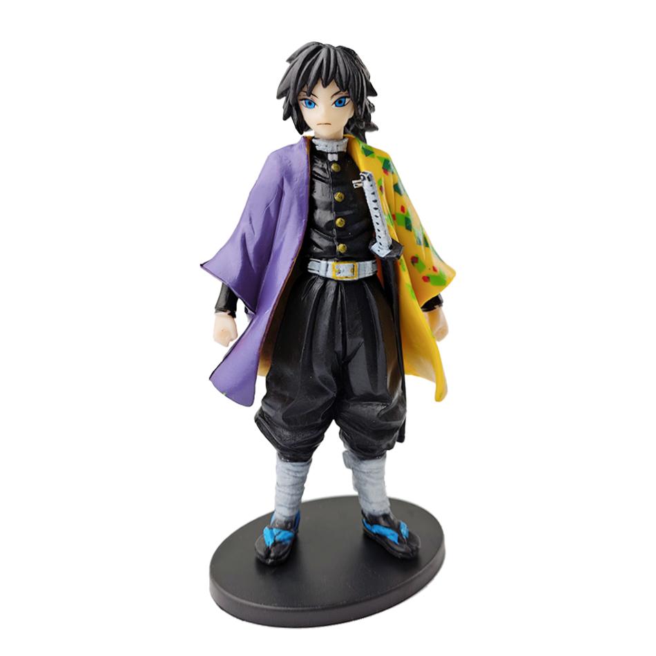 Demon Slayer Kimetsu No Yaiba Action Figure Set - Kamado Tanjirou with Sword Agatsuma Zenitsu And Nezuko as Warrior PVC Model To