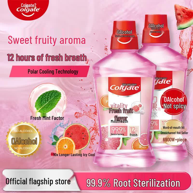 Colgate Fresh Fruit Alcohol-Free Mouthwash