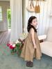 Summer Girl's Casual Dresses Girls' Dresses with Large Hemlines Sleeveless Casual Kids Dresses for Girls Princess Dress