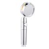 Compact Twin-Turbine Booster Shower Head with Dual Propellers