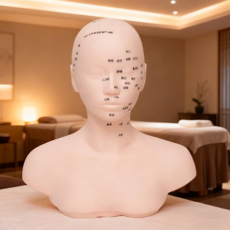 Realistic Massage Therapy Head Model Featuring Stable Filling Structure And Ergonomic Design For Beauty Academies