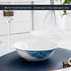 7-inch Large Capacity White Bone China Noodle Bowl - Ceramic Soup & Lo Mein Tableware