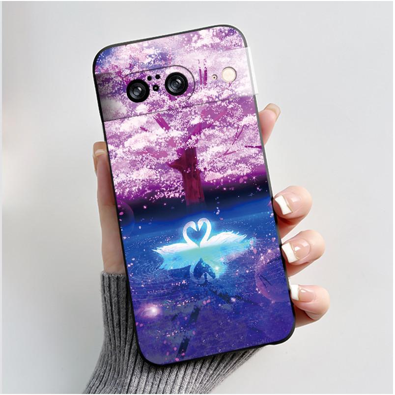 Casing For Google Pixel 8 Pro 8A Case Aesthetic Fashion Cute Cat Soft Silicone Shockproof Back Cover Ultra Slim Thin Phone Case