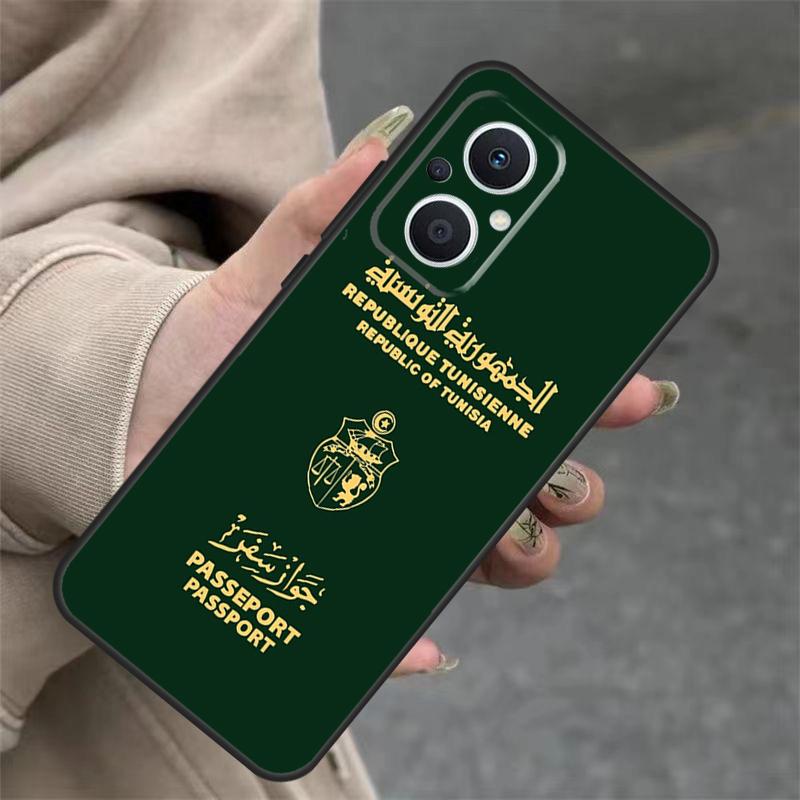 Tunisia Flag Map Case For OPPO Reno 11 11F 10 Pro 4Z 5Z 8T 5 6 7 8 Lite OPPO Find X5 X6 Pro X2 X3 Lite Cover