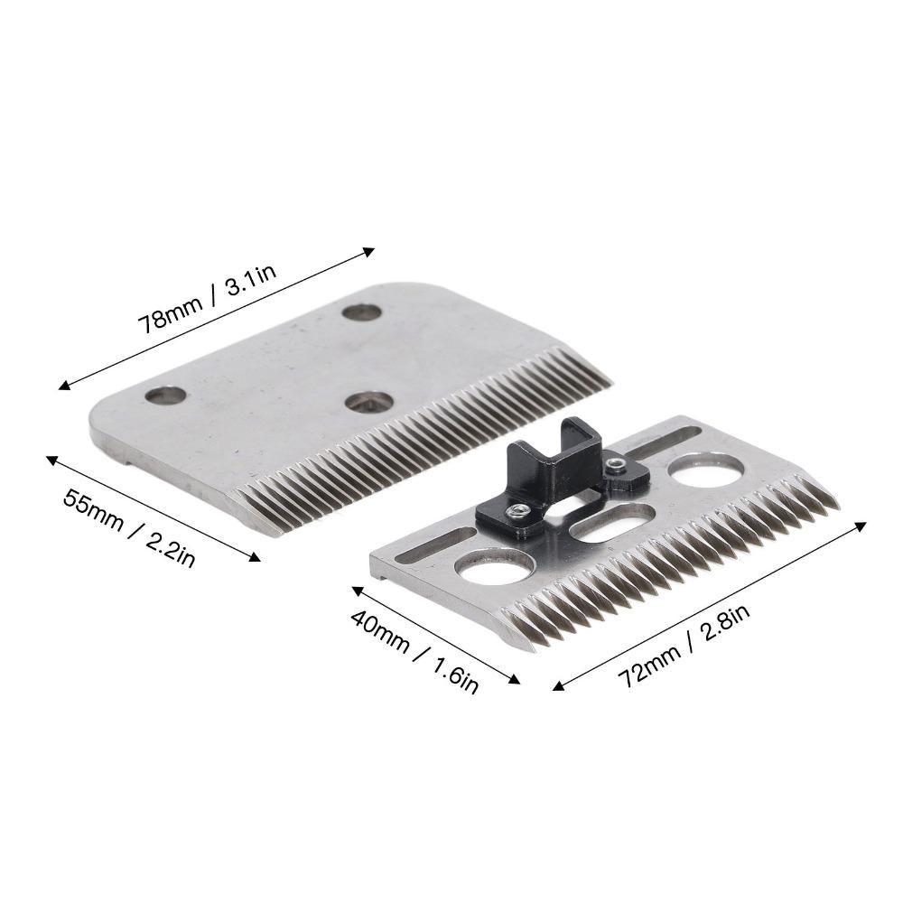 2pcs 35 Teeth Horse Clipper Blades Livestock Hair Trimmer Blades For Livestock Clipping