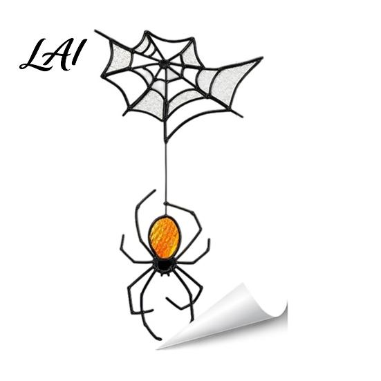 Decorative Static Clings Halloween Ghost Flower/Ghost/Spider Web Window Stickers Waterproof PVC Clings Holiday Party Supplies Removable Decals