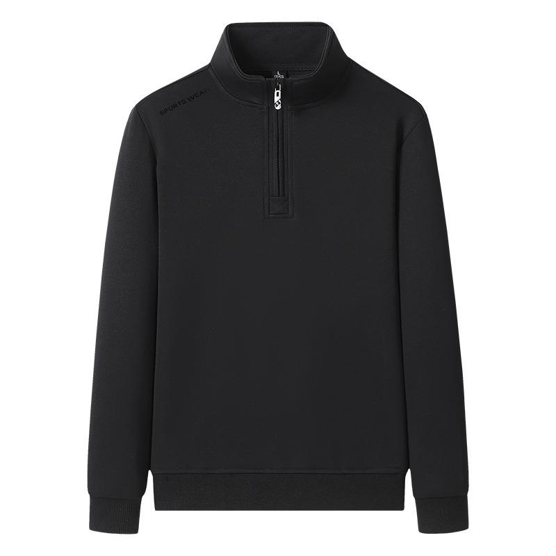 Men S Cotton Stand Collar Zip Up Sweatshirt Set Casual Plus Size Spring