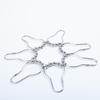 12 Pcs/pack Rustproof Bath Curtain Rollerball Shower Curtain Rings Hooks 5 Roller Polished Satin Nickel Ball Curtain Accessories
