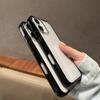 Black Color Edge Frame Transparent Acrylic Anti-fall Phone Case For iPhone 16 15 14 Plus 13 Pro Max Shockproof Bumper Back Cover