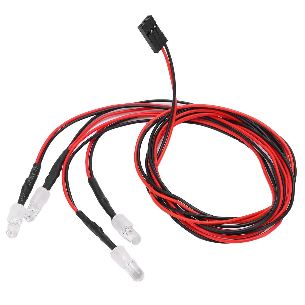 RC Lights 5mm Bright LED RC Headlights with Accessories Light Switch for Remote Control Car