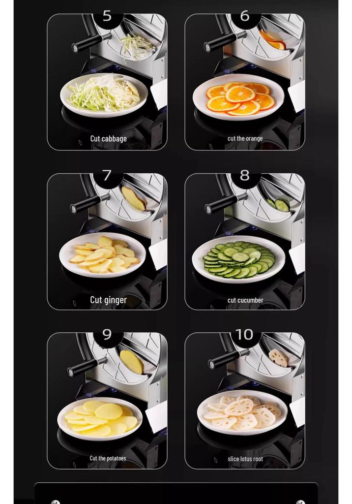 Manual & Automatic Multifunctional Slicer for Potatoes, Chips, Fruits & Lemons