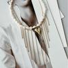 Unique Heart Shape Chain Necklace For Women With Zinc Alloy Material And Fall Trend