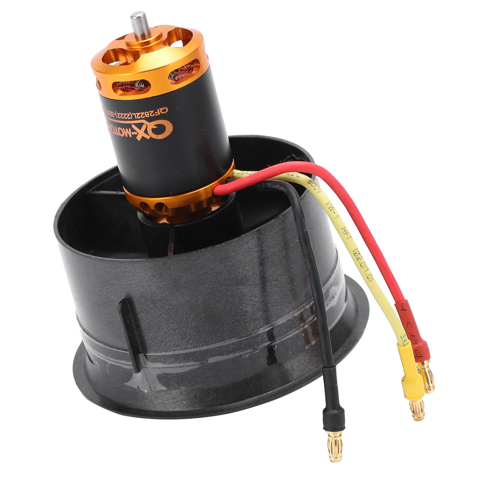 

Безщітковий двигун QXMotor 64 мм EDF Set QF28223500KV з 12 лопатями та канальним вентилятором для радіокерованого літака