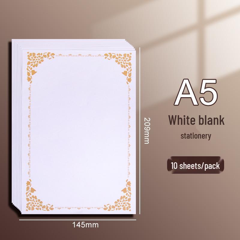 Vintage-Style Thick Kraft Paper Envelopes & Letter Set for Handwritten Notes & Birthday Cards