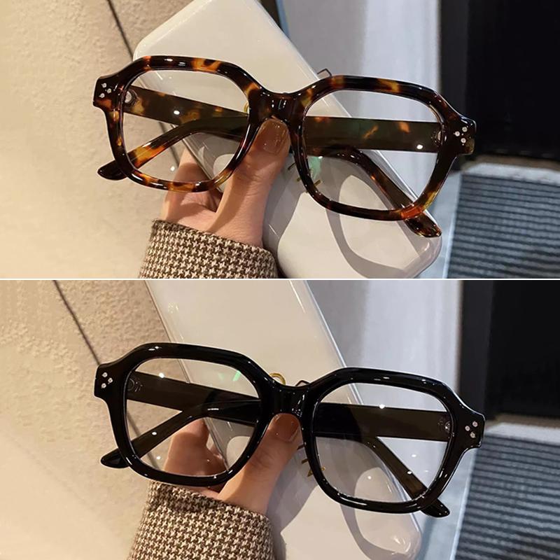 Retro Anti Blue Light Computer Glasses Frame Women Oversized Men Trendy Fashionable Stylish Eyeglasses Classic Spectacles Ouclos