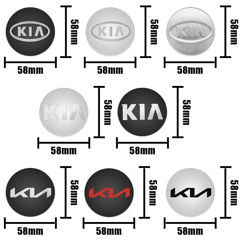 4pcs 58MM Car Wheel Hub Center Caps 54mm 56mm For Rim Cover For KIA K3 K5 Rio Sportage Ceed 3 4 K5 Picanto Optima Sorento