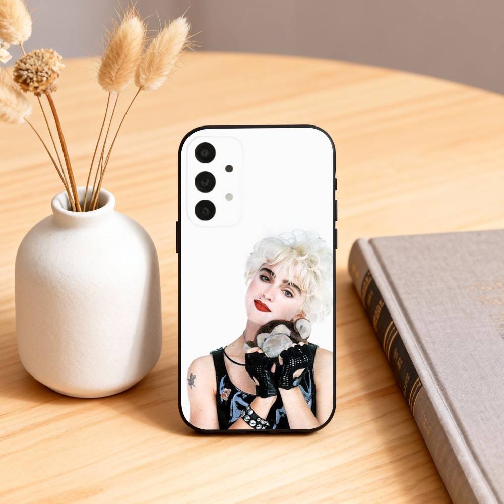 M-Madonna Ciccone Phone Case For Samsung S25,24,23,22,30,21,10,9,Ultra,Plus,Lite,FE,4,5 G Soft Black Case