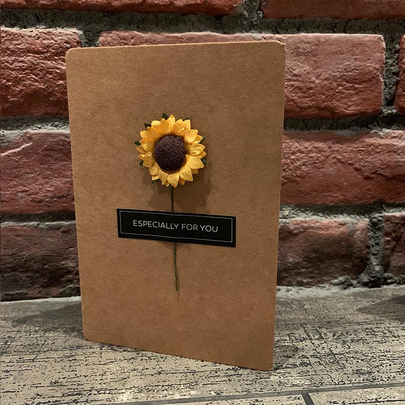 Mother'S Day Creative Simulation Flower Greeting Card Birthday Wishs Card Graduation Gratitude Card Teacher With Envelope Gift