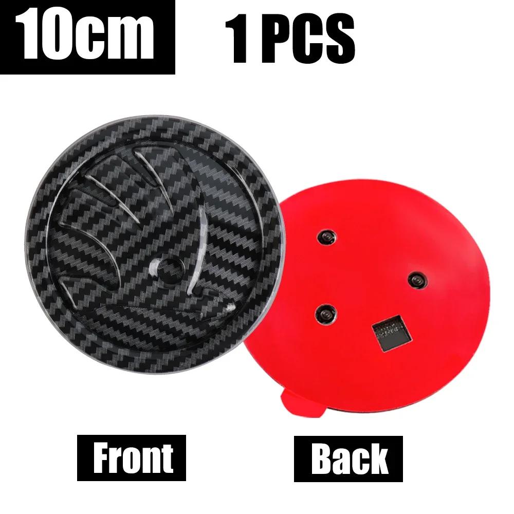 Samolepka na auto 2025 Nové 8/9/10cm Znak z uhlíkových vláken Emblem na přední kapotu auta Samolepka s logem na zadní kufr Pro Skoda Octavia Karoq Skoda S V