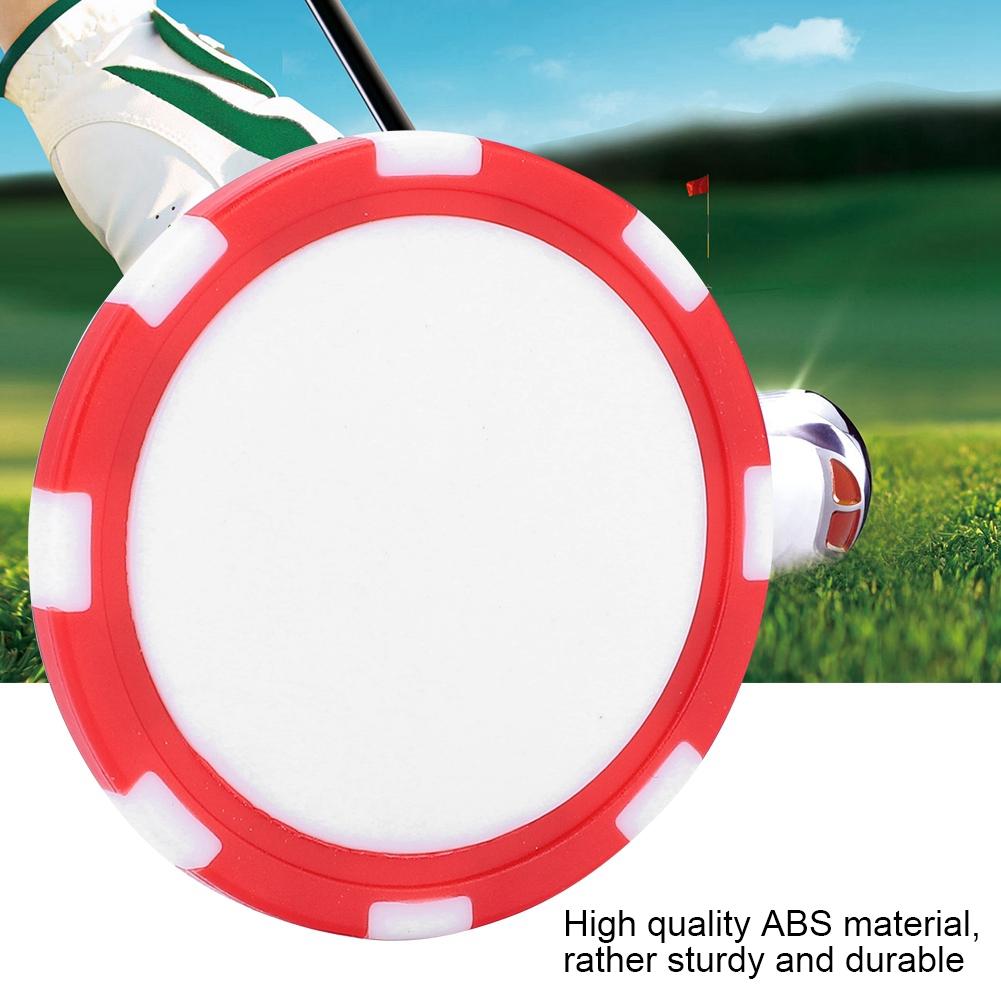 Lightweight Golf Marker Level Ball Marker Durable ABS Golf Poker Chip Golfer Gift Red