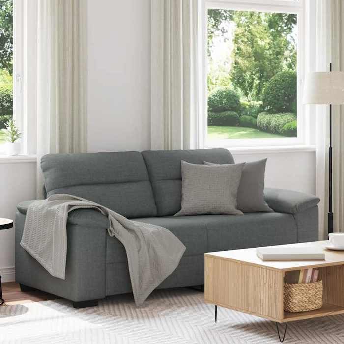 VidaXL 2-seater Sofa Dark Grey 140 Cm Fabric 4105308