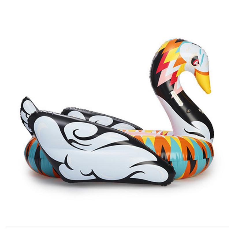 Swan and Flamingo Inflatable Float Mat for Adults: Perfect for Sea Sports & Water Play